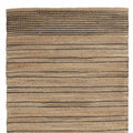 8' X 10' Tan And Black Jute Flatweave Handmade Area Rug