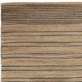 8' X 10' Tan And Black Jute Flatweave Handmade Area Rug