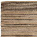 8' X 10' Tan And Black Jute Flatweave Handmade Area Rug