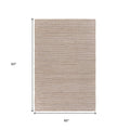 8' X 10' Natural Bleached Contemporary Area Rug