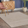 8' X 10' Natural Bleached Contemporary Area Rug