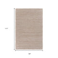 8' X 10' Natural Bleached Contemporary Area Rug