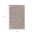 8' X 10' Brown and Beige Toned Jute Area Rug