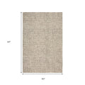 8' X 10' Tan Wool Hand Loomed Area Rug