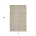 8' X 10' Tan Wool Hand Loomed Area Rug