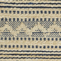 8' X 10' Blue and Beige Chevron Striped Area Rug