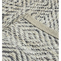 2' X 5' Tan And Gray Jute Hand Woven Area Rug