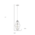 Ballina 1-Light Polished Nickel Mini-Pendant
