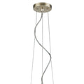 Layla 1-Light Washed Gold Bowl Pendant With Gloss White Interior Shade