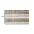2' X 4' Sandy Shores Regatta Stripe Washable Floor Mat