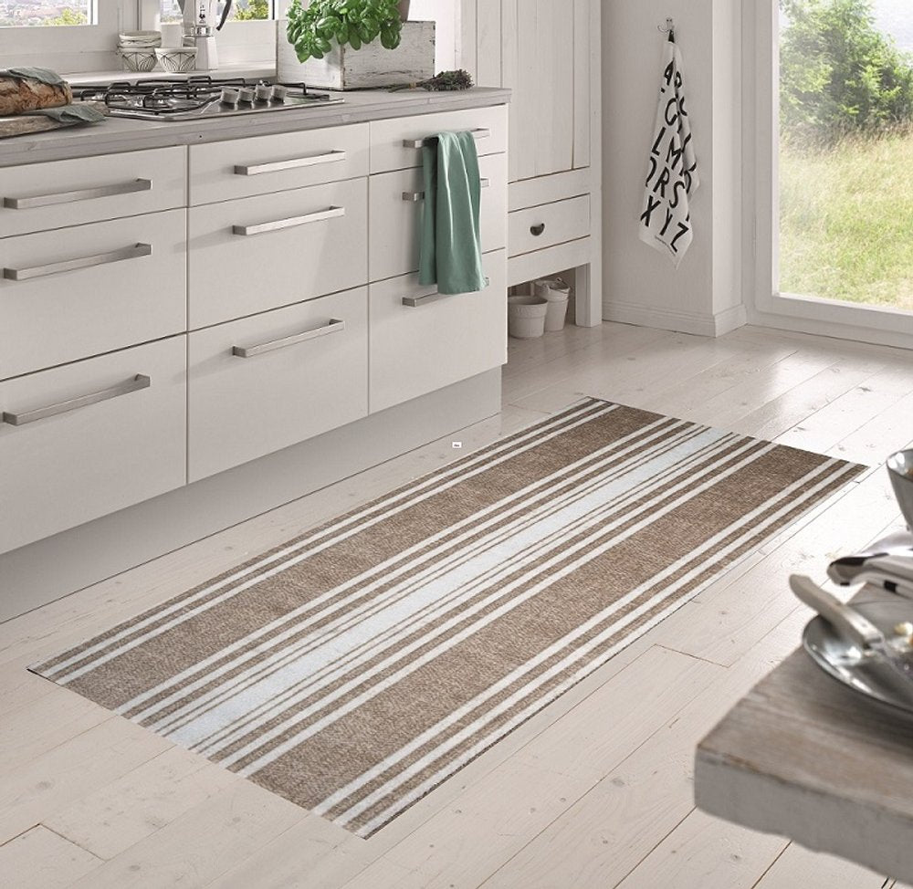 2' X 4' Sandy Shores Regatta Stripe Washable Floor Mat