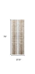 2' X 6' Sandy Shores Regatta Stripe Washable Runner Rug