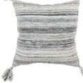 Set of Two 20" X 20" Gray Indoor Outdoor Throw Pillow Cover & Insert