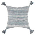 Set of Two 20" X 20" Gray Indoor Outdoor Throw Pillow Cover & Insert