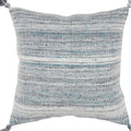 Set of Two 20" X 20" Gray Indoor Outdoor Throw Pillow Cover & Insert