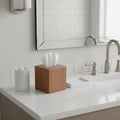 Designer Genuine Teak Tissue Box Cover