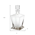 Clear Crystal Angular Shape Stemless Decanter