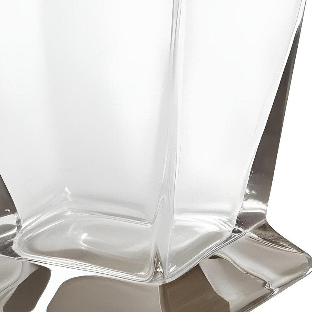 Clear Crystal Angular Shape Stemless Decanter