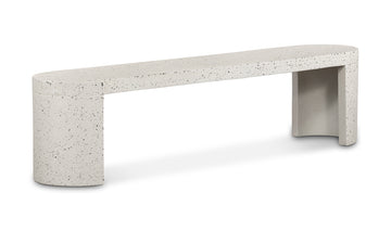 Stylish Lyon Light Grey Outdoor Bench for Modern Gardens