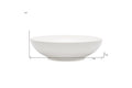 White Six Piece Porcelain Service For Six Bowl Set