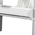 29" White Heavy Duty Plastic Indoor Outdoor Adirondack Chair
