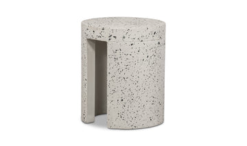 Stylish Lyon Outdoor Stool in Light Grey - Durable & Modern Seat