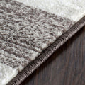 2' X 3' Beige And Brown Geometric Area Rug