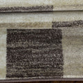 4' X 6' Beige And Brown Geometric Area Rug