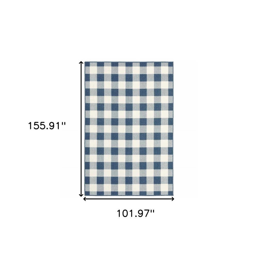 9' X 13' Red And Ivory Geometric Indoor Outdoor Area Rug