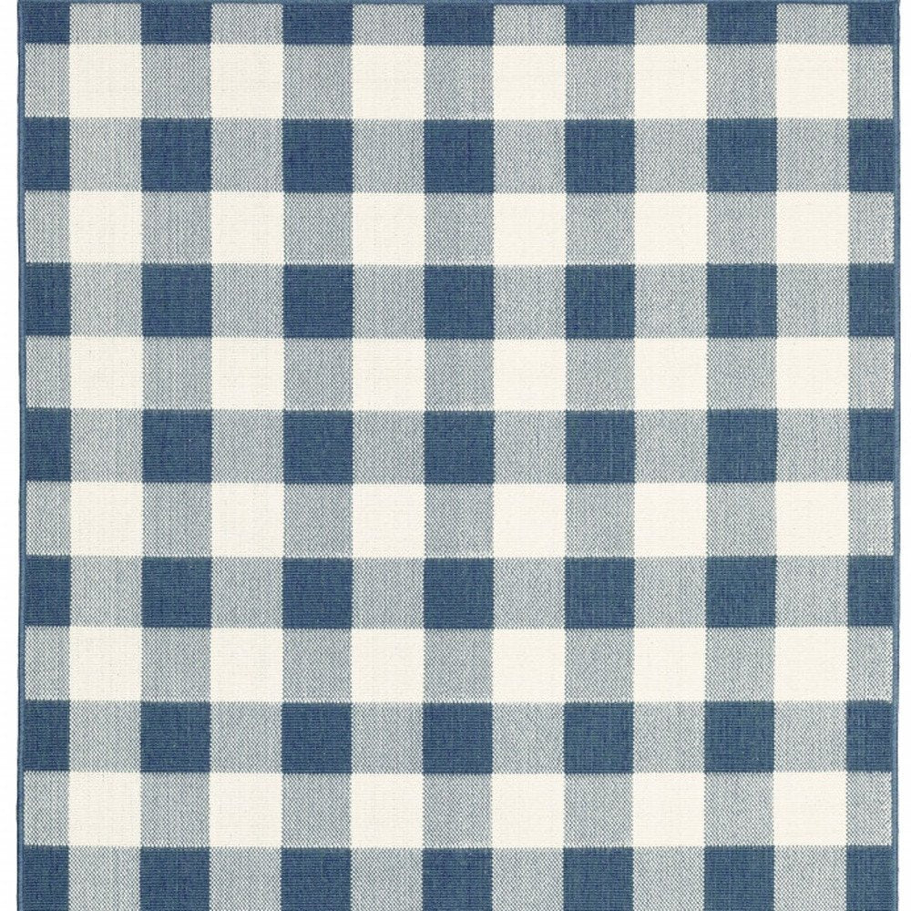 9' X 13' Red And Ivory Geometric Indoor Outdoor Area Rug