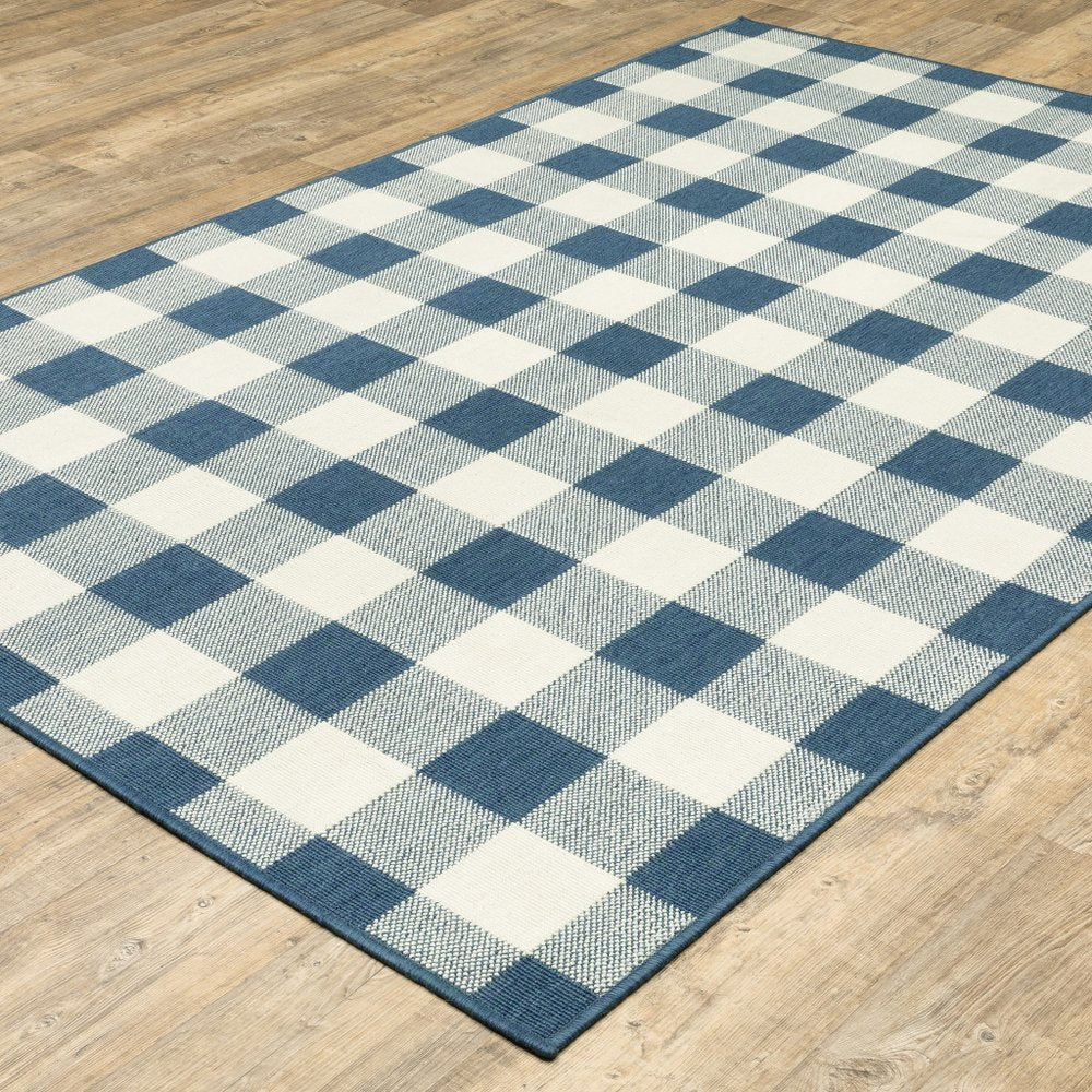 9' X 13' Red And Ivory Geometric Indoor Outdoor Area Rug