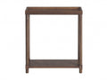 Set Of Two 24" Brown Wood Rectangular End Tables With Shelf