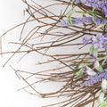 31" Purple Spring Twig And Mixed Assortment Artificial Wreath