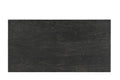 51" Black Solid Wood Distressed Coffee Table