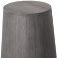 18" Ebony Solid Wood Round End Table