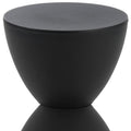17" Black Heavy Duty Plastic Round End Table