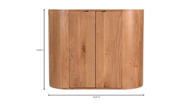 Stylish Natural Finish Theo Cabinet for Modern Home Décor