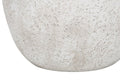 20" Cream Concrete Urn Table Lamp With Cream Empire Shade