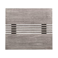 33" Gray Solid Wood Outdoor Coffee Table