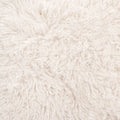 30" White And Black Sherpa And Upholstered Arm Chair