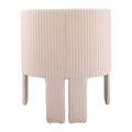 25" Beige Upholstered Arm Chair