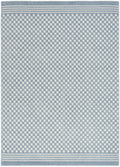 4' X 6' Blue Geometric Area Rug