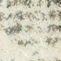 8' X 11' Ivory And Green Geometric Shag Area Rug With Fringe