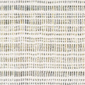 5' X 8' Ivory Gold And Gray Striped Area Rug
