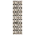 3' X 5' Beige And Black Geometric Area Rug
