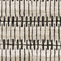 3' X 5' Beige And Black Geometric Area Rug
