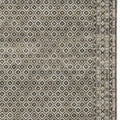 10' X 13' Gray And Beige Diamond Area Rug With Fringe