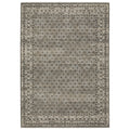 10' X 13' Gray And Beige Diamond Area Rug With Fringe