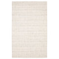 5' X 8' Ivory And Gray Striped Hand Tufted Area Rug