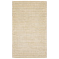 5' X 8' Ivory And Gray Striped Hand Tufted Area Rug